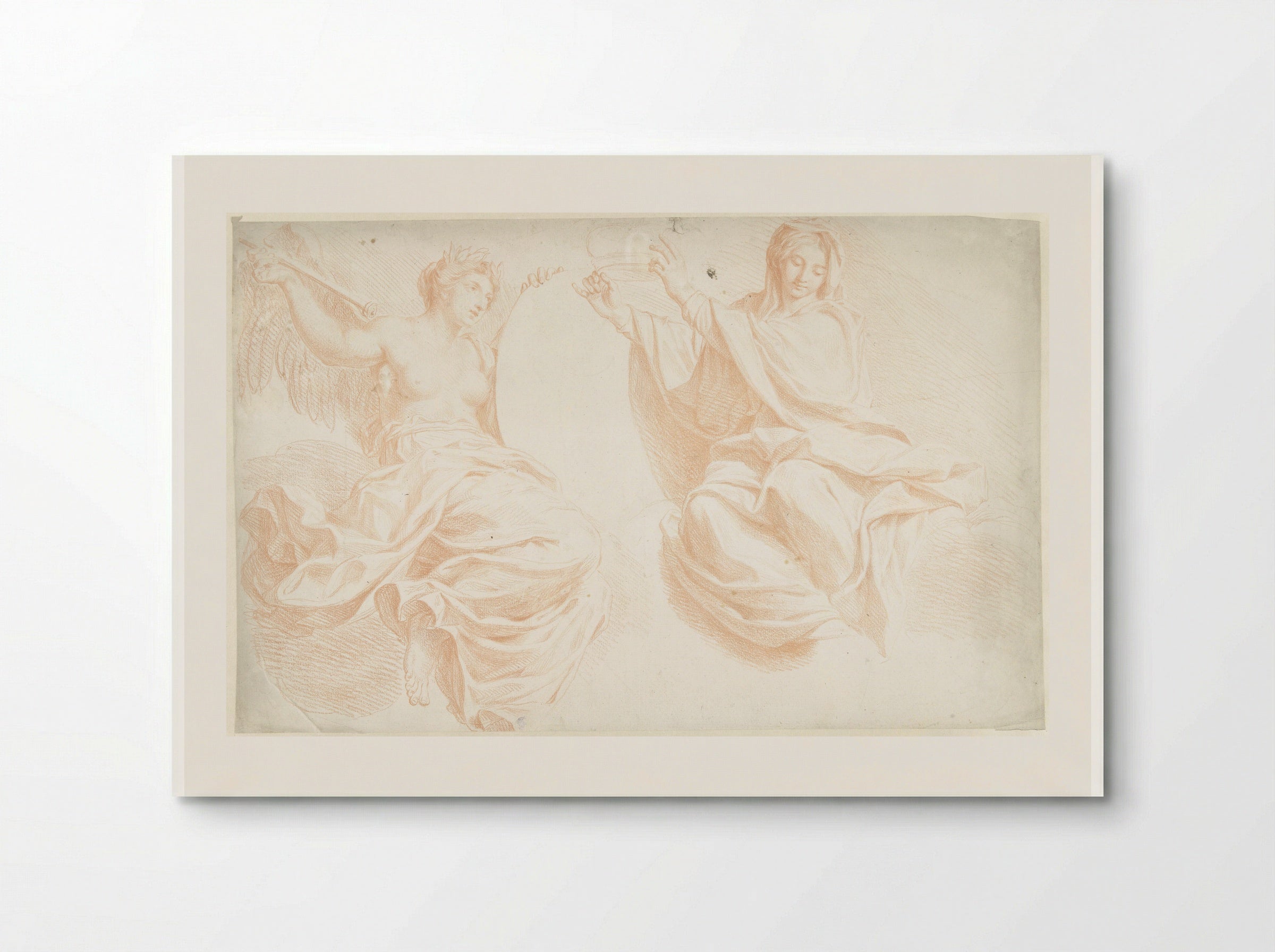 Two Seated Allegorical Figures - Louis Fabritius Dubourg - Poster