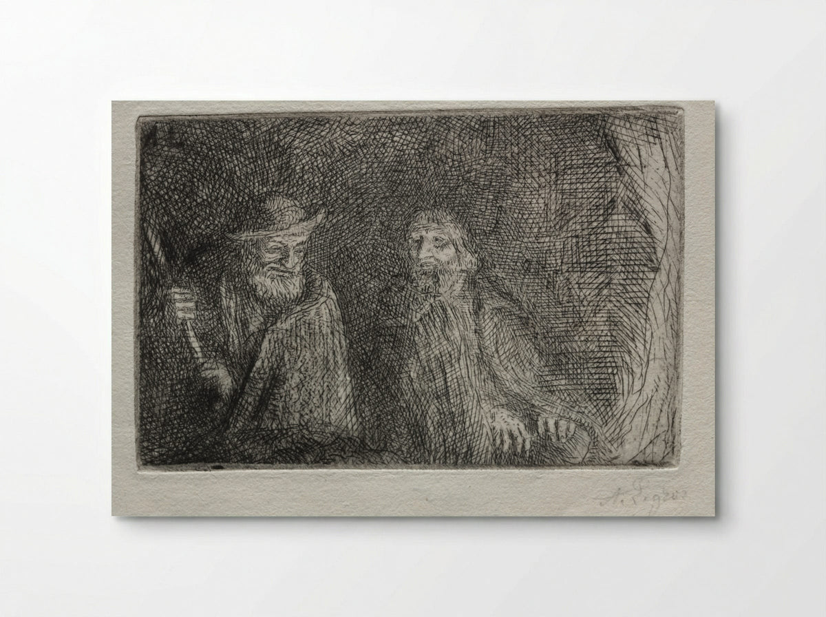 Two Shepherds (Les Deux Bergers) - Alphonse Legros - Poster