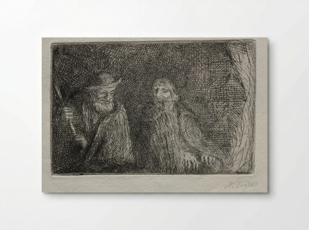 Two Shepherds (Les Deux Bergers) - Alphonse Legros - Poster