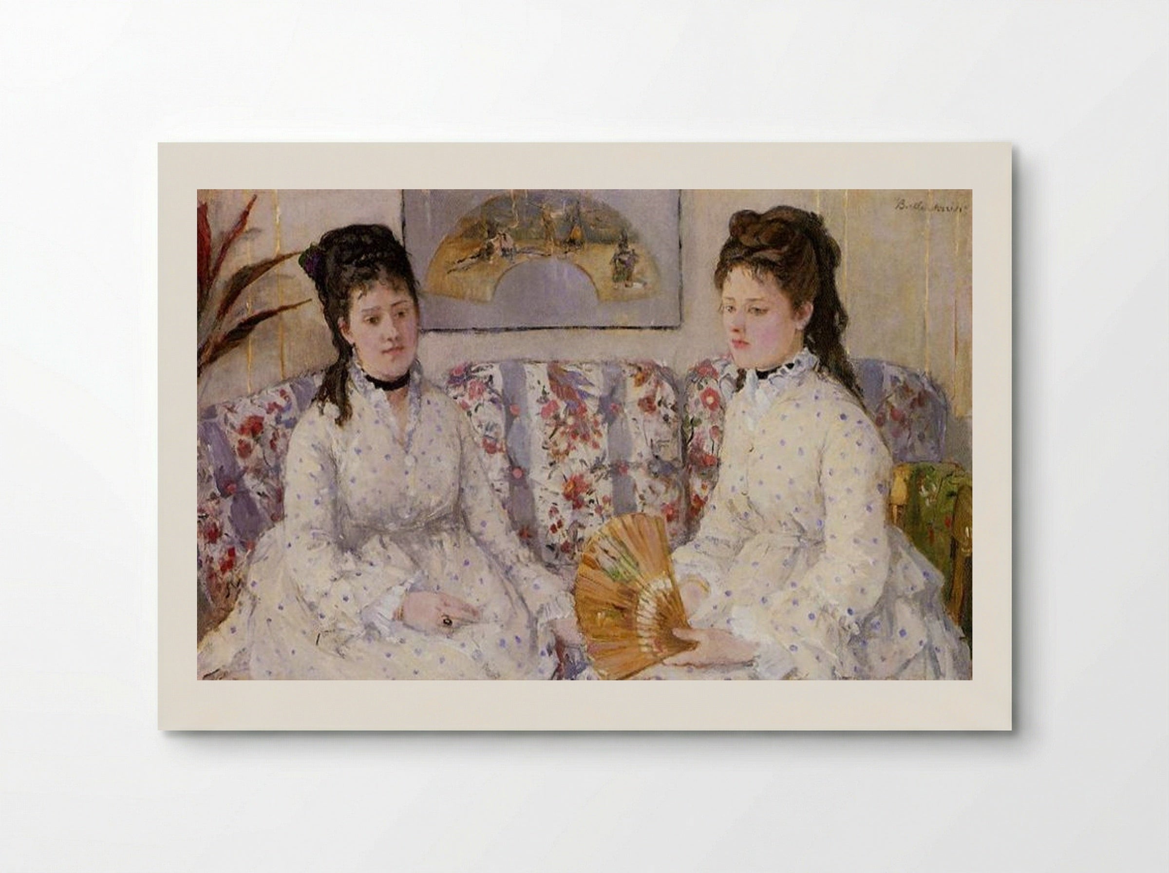 Two Sisters on a Couch - Berthe Morisot - Poster