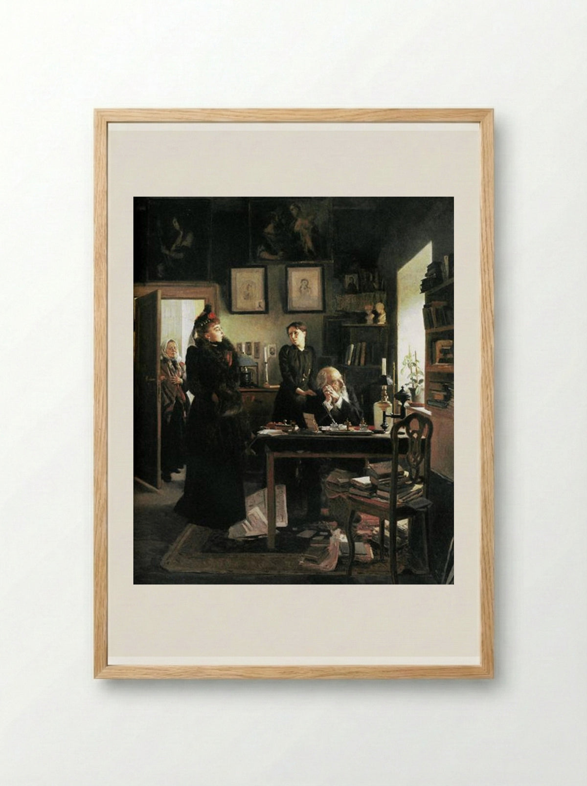Two Sisters - Vladimir Makovsky - Framed Print Wood