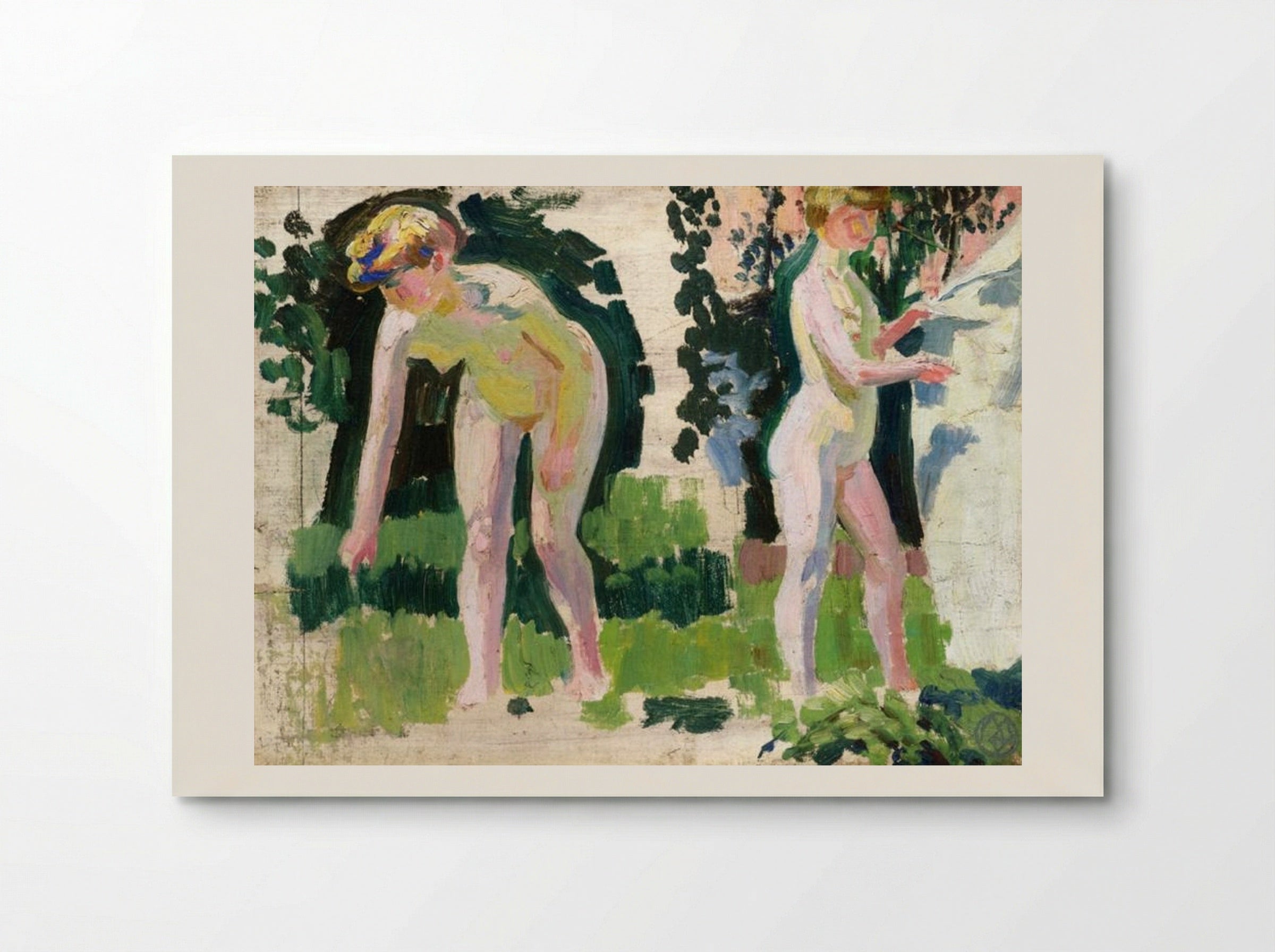 Two Studies of a Nude Outdoors - Maurice Denis - Poster