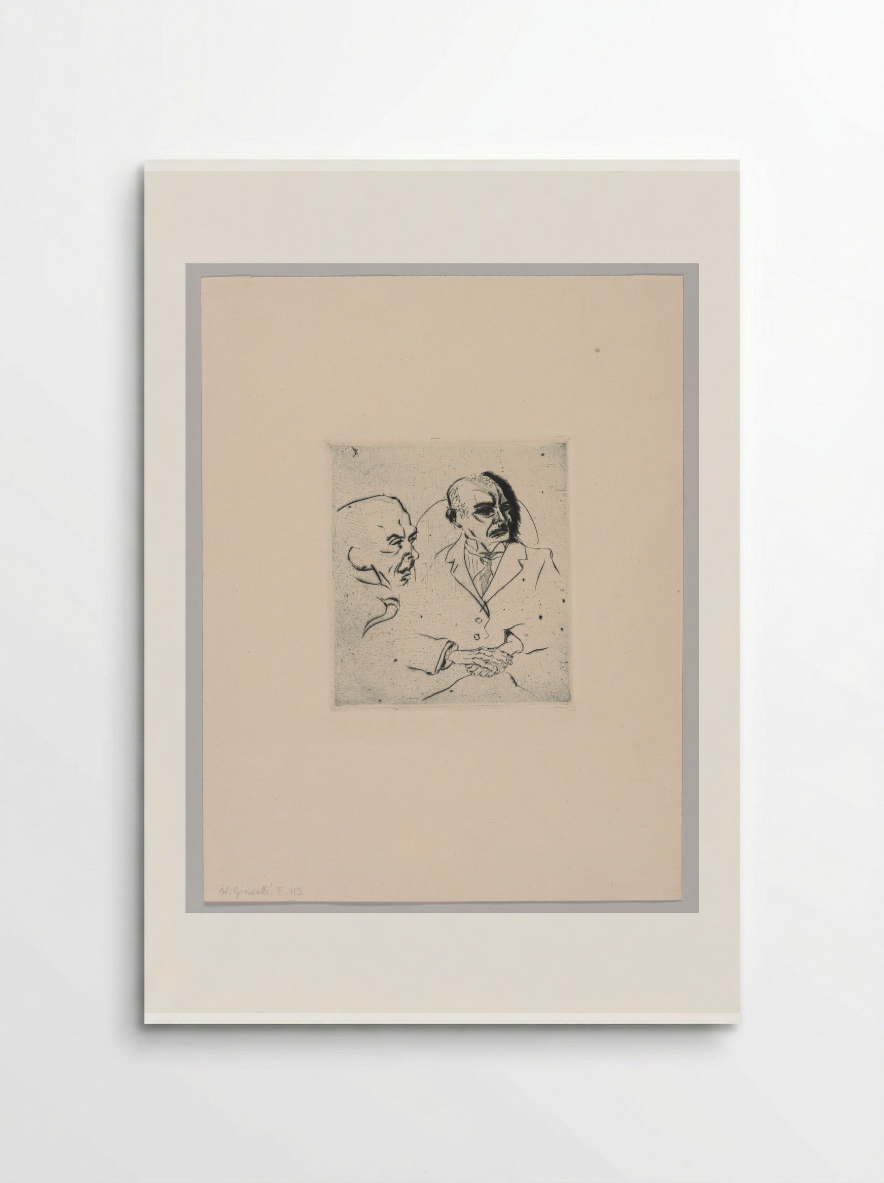 Two War Comrades - Walter Gramatté - Poster