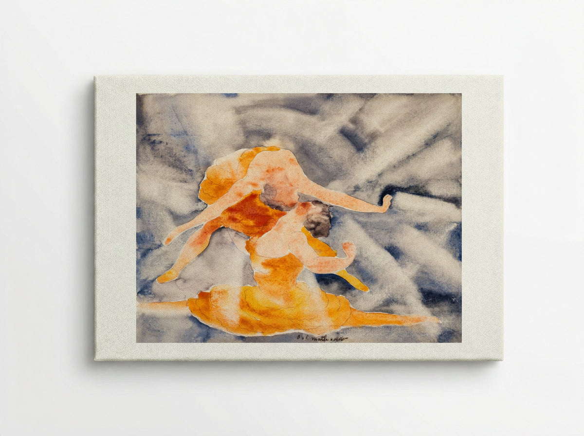 Two Women Acrobats - Charles Demuth - Canvas