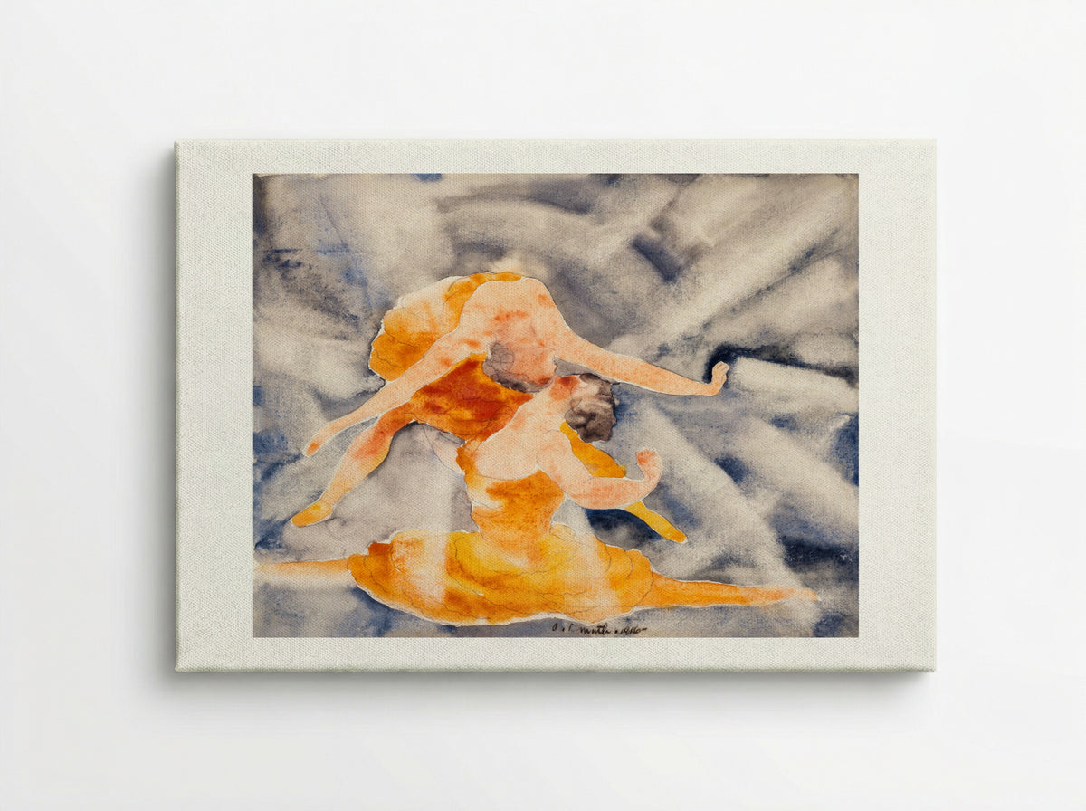 Two Women Acrobats - Charles Demuth - Canvas