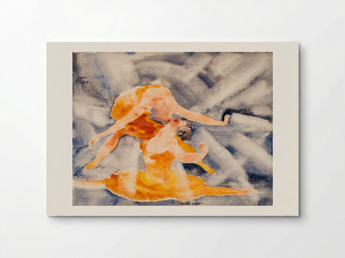 Two Women Acrobats - Charles Demuth - Poster