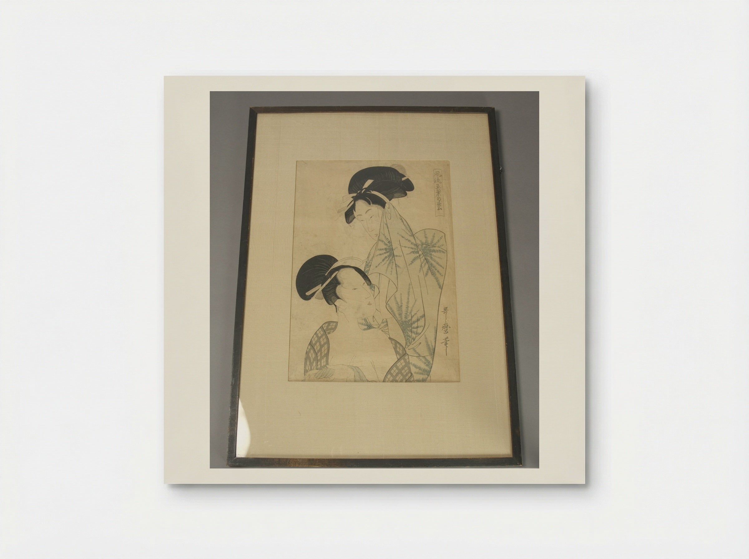 Two Women after Bath, from the series Elegant Pines of Fivefold Needles (Furyu goyo no matsu) - Kitagawa Utamaro - Poster