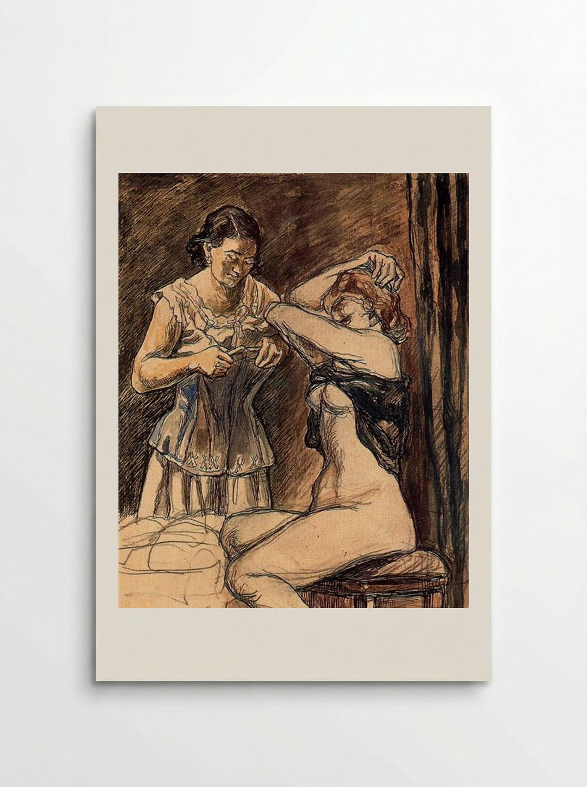 Two Women - José Gutiérrez Solana - Poster