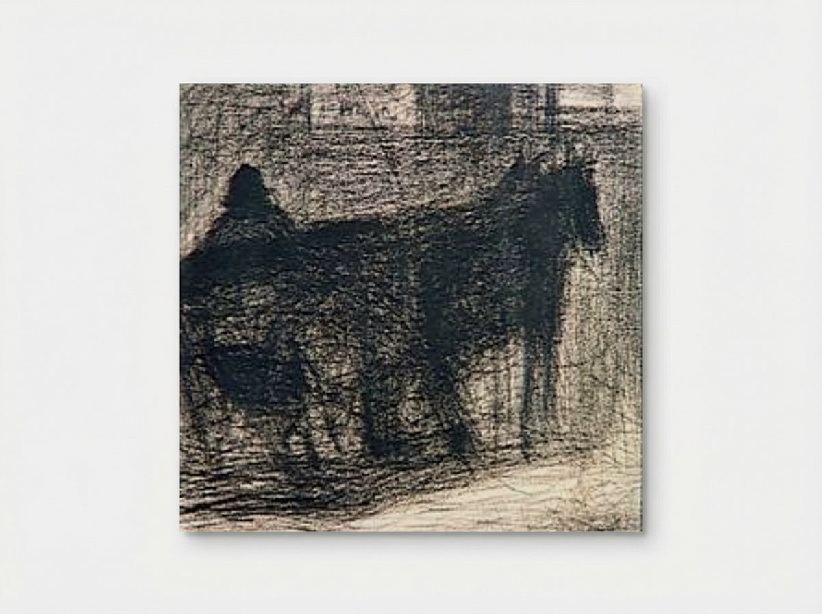 Two-horse hitch - Georges Seurat - Poster
