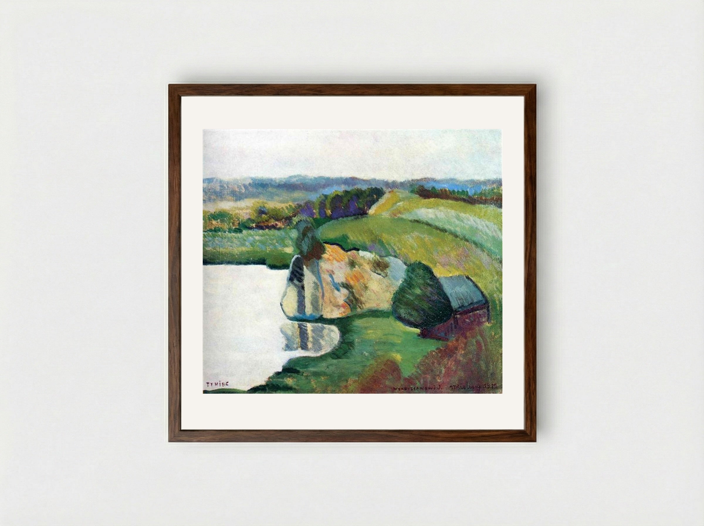 Tyniec - Moïse Kisling - Framed Print Dark Wood