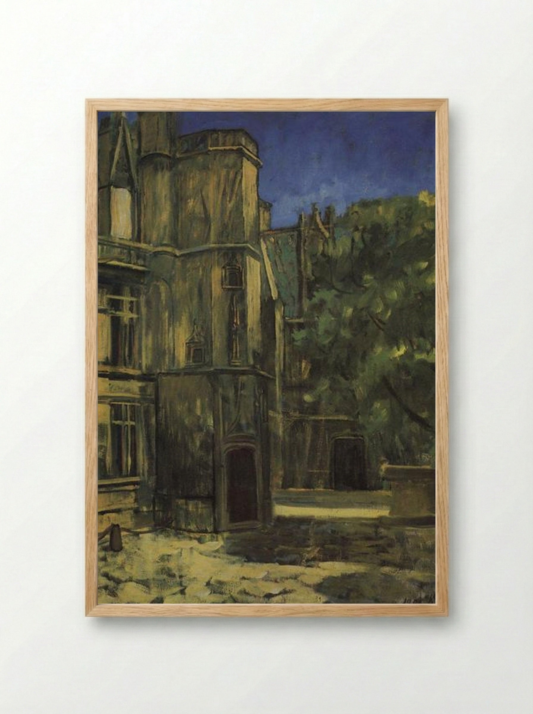 Type the Cluny Museum in Paris - Kuzma Petrov-Vodkin - Framed Print Wood