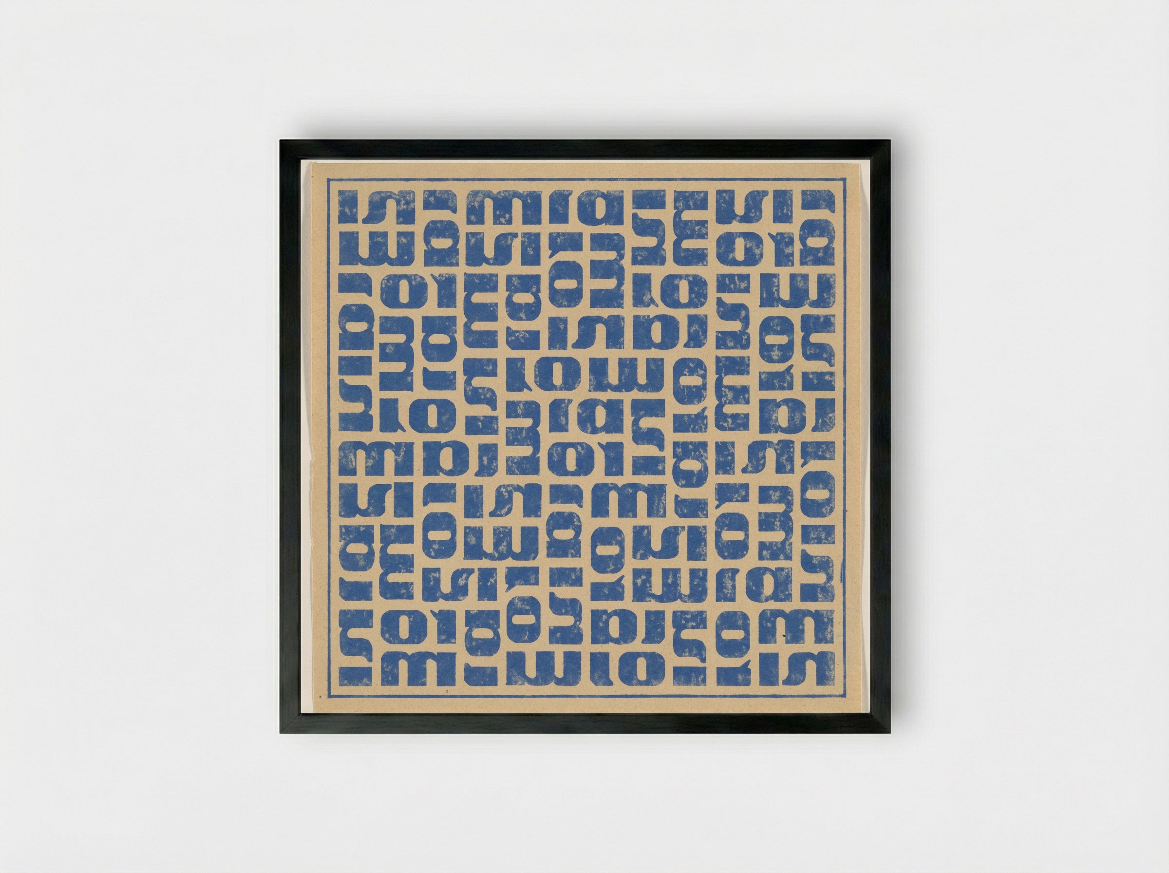 Typographic Study - Samuel Szczekacz - Framed Print Black