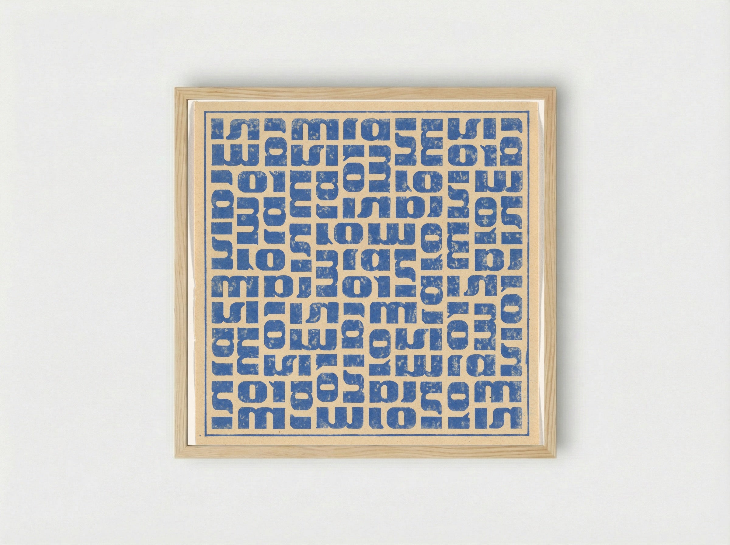 Typographic Study - Samuel Szczekacz - Framed Print Wood