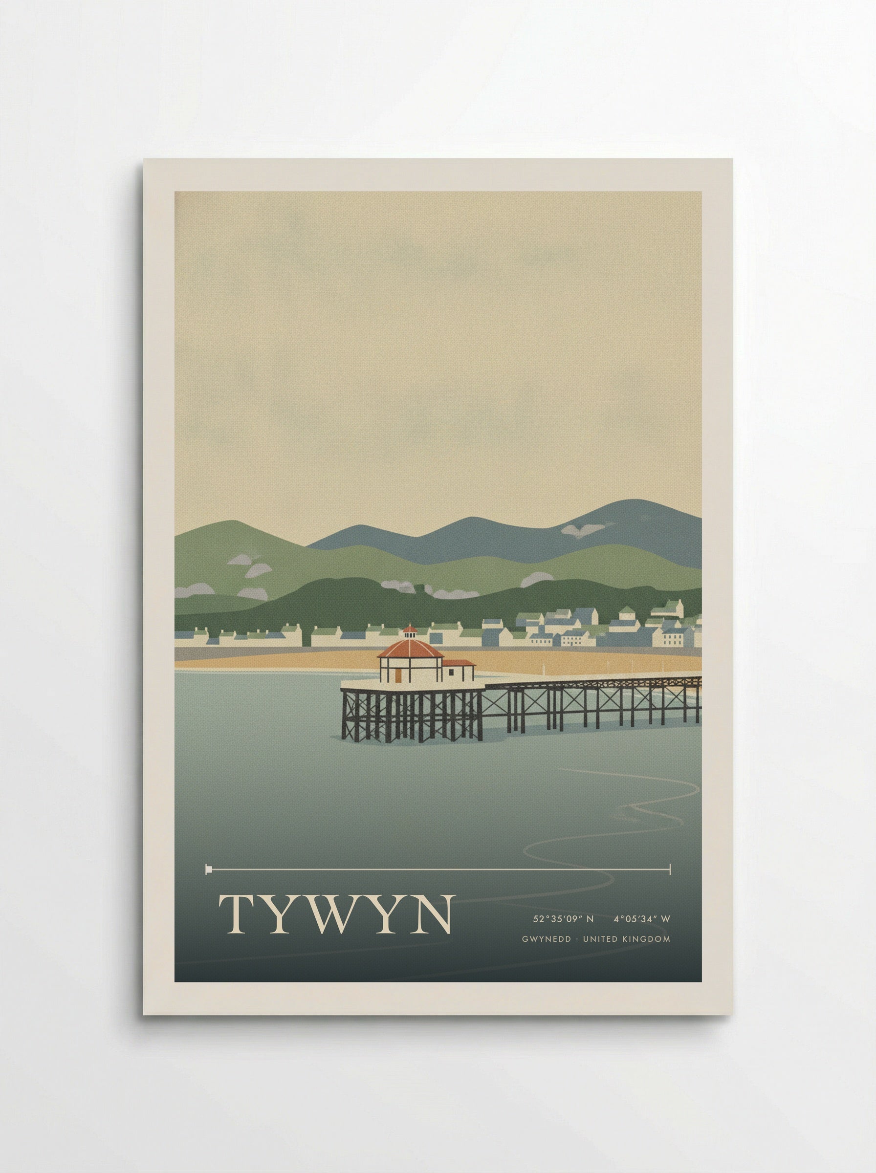 Tywyn Gwynedd United Kingdom Travel Poster - Poster