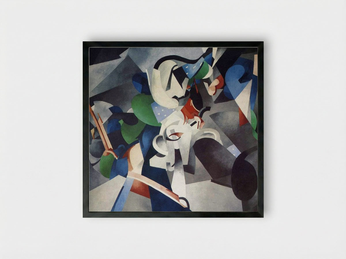 Udnie, Young American Girl - Francis Picabia - Framed Print Black