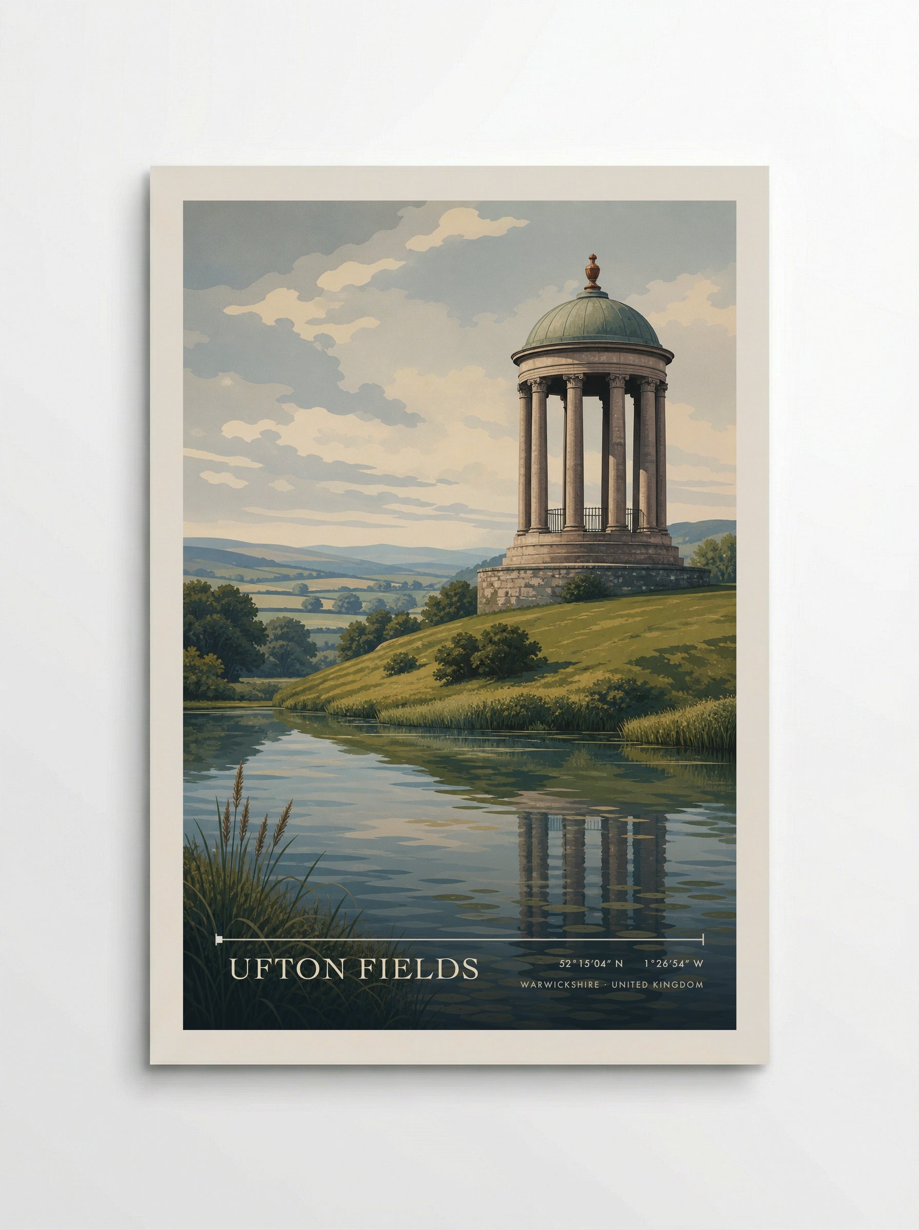 Ufton Fields Warwickshire United Kingdom Travel Poster - Poster
