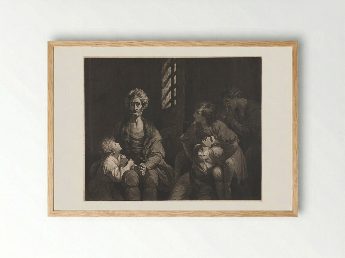 Ugolino and His Sons - John Dixon - Framed Print Wood