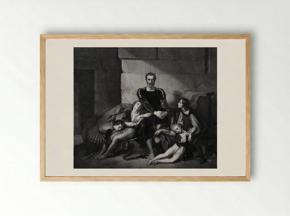 Ugolino - Cesare Ferreri - Framed Print Wood