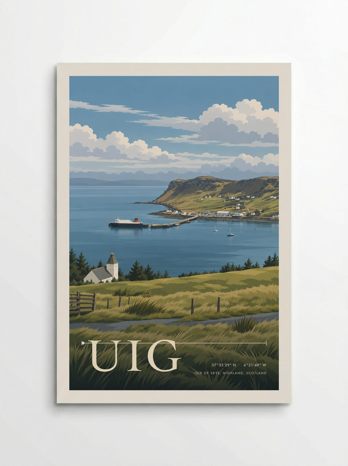 Uig, Isle of Skye, Highland, Scotland | Travel Poster - Poster