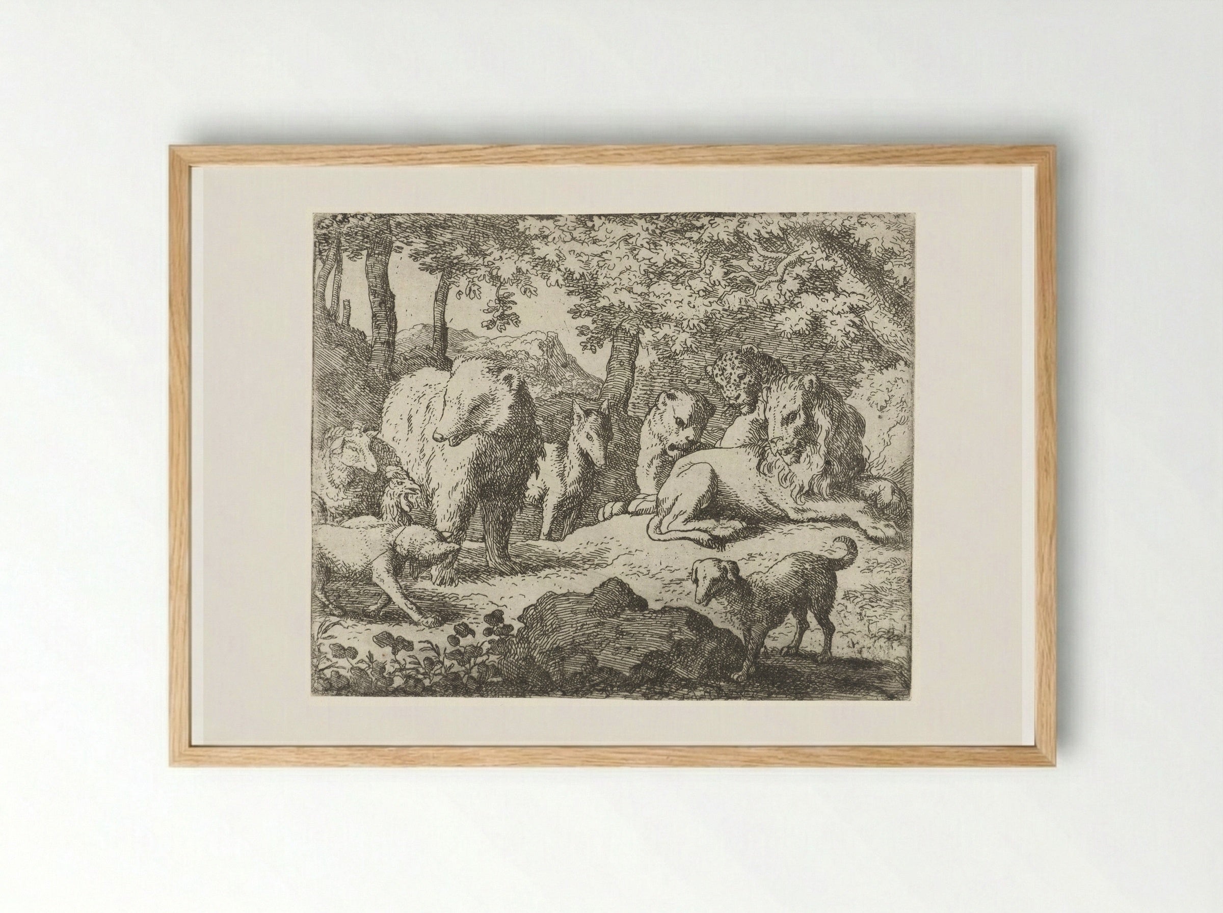 Uitstel van executie (Reprieve) - Allaert van Everdingen - Framed Print Wood