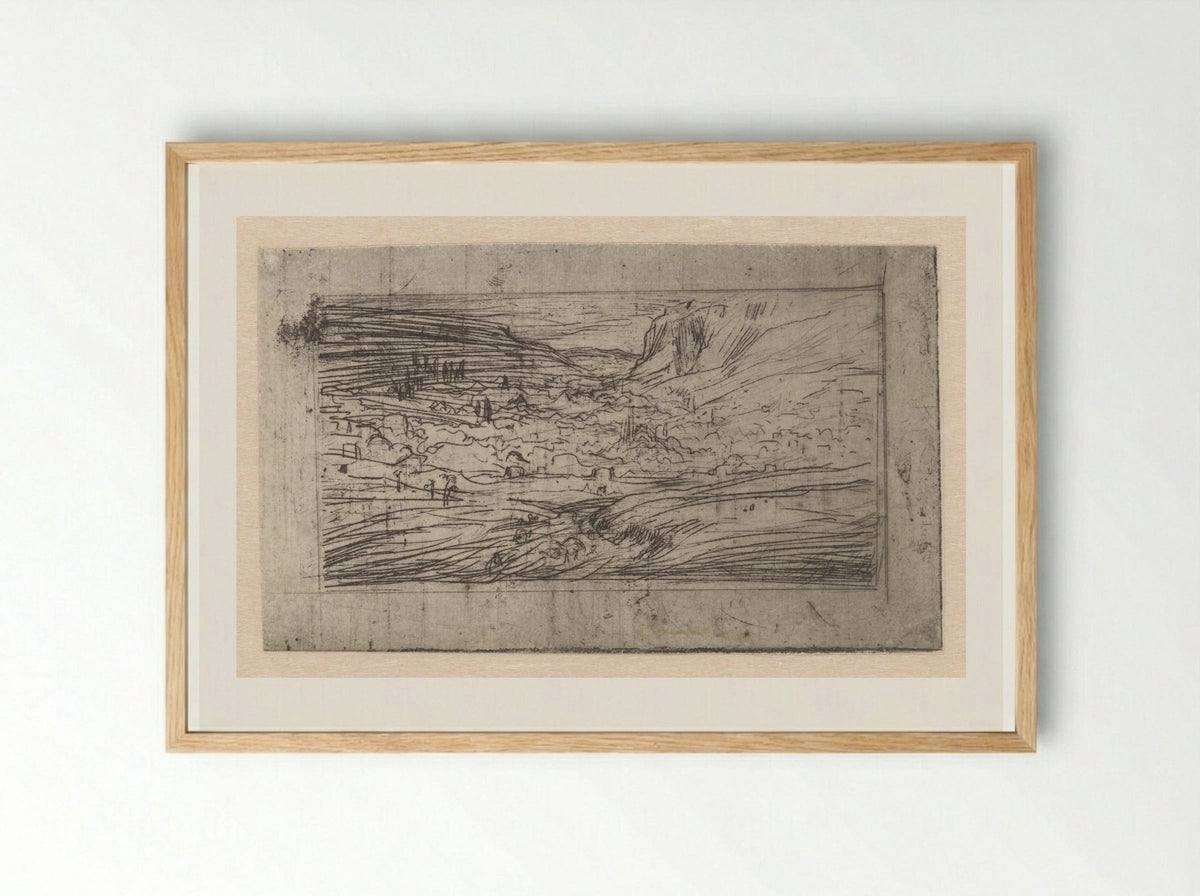 Uitzicht op een Ottomaanse stad - Marius Bauer - Framed Print Wood
