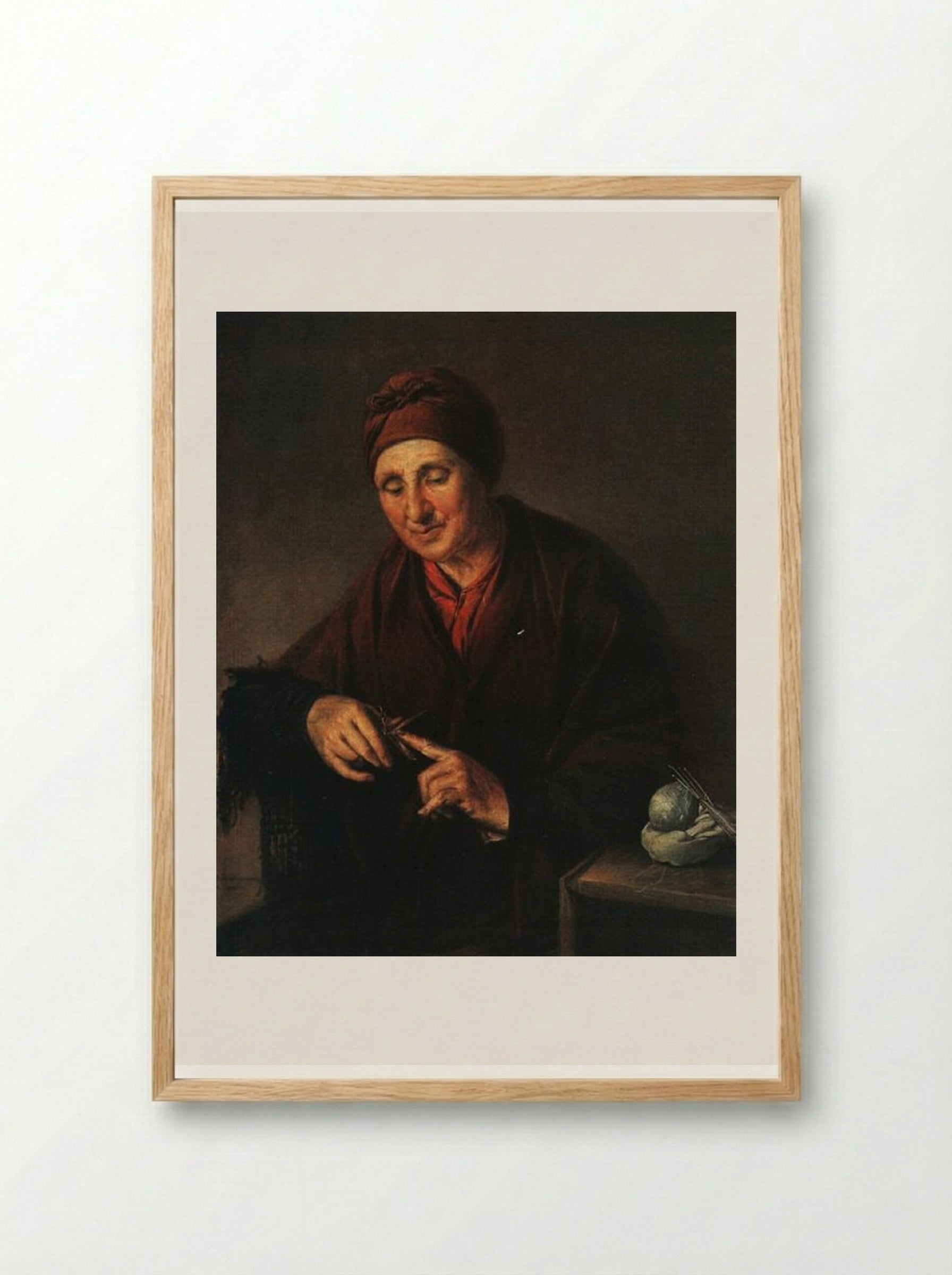 Ukrainian Woman in Namitke - Vasily Tropinin - Framed Print Wood