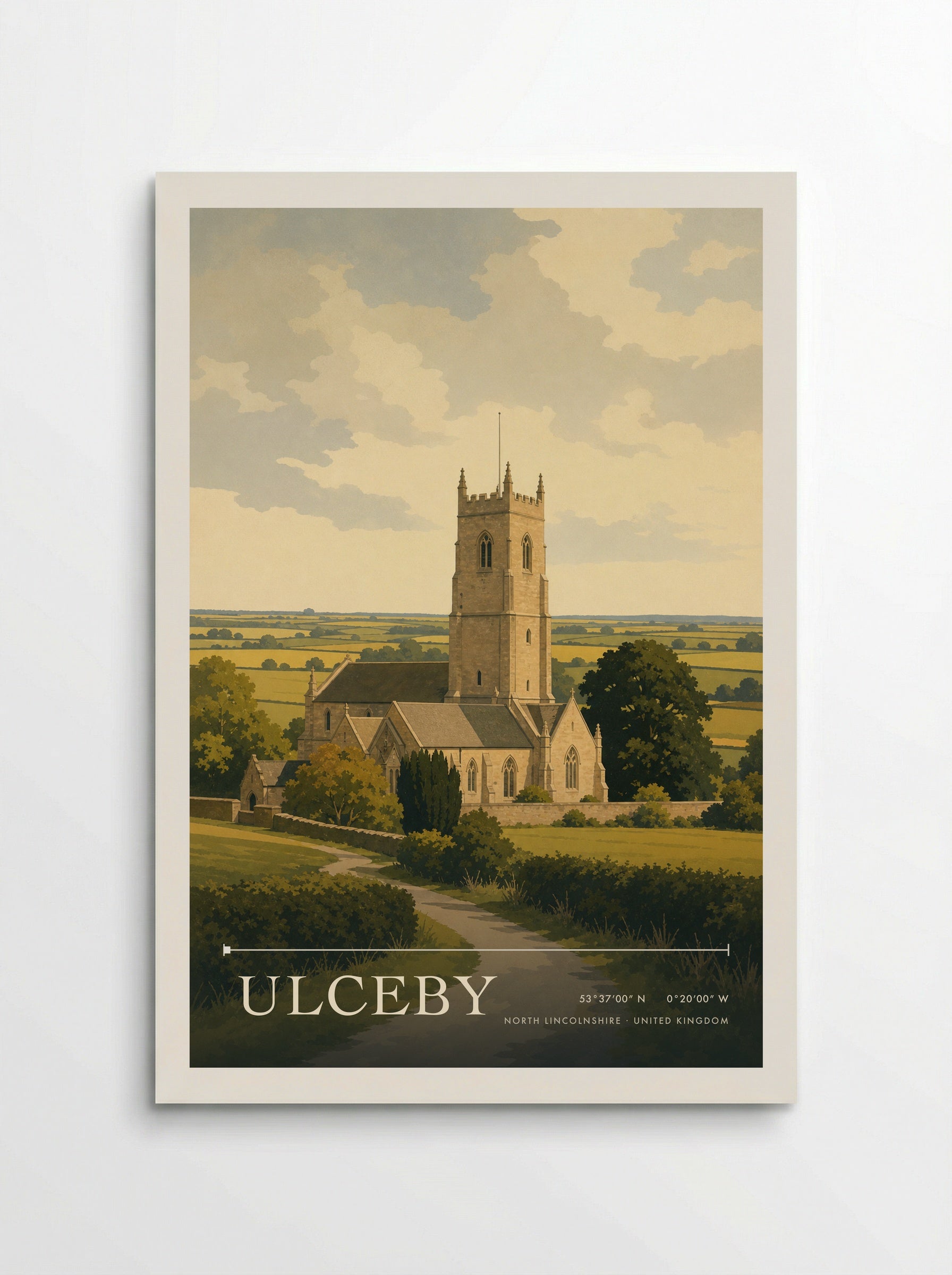 Ulceby North Lincolnshire United Kingdom Travel Poster - Poster