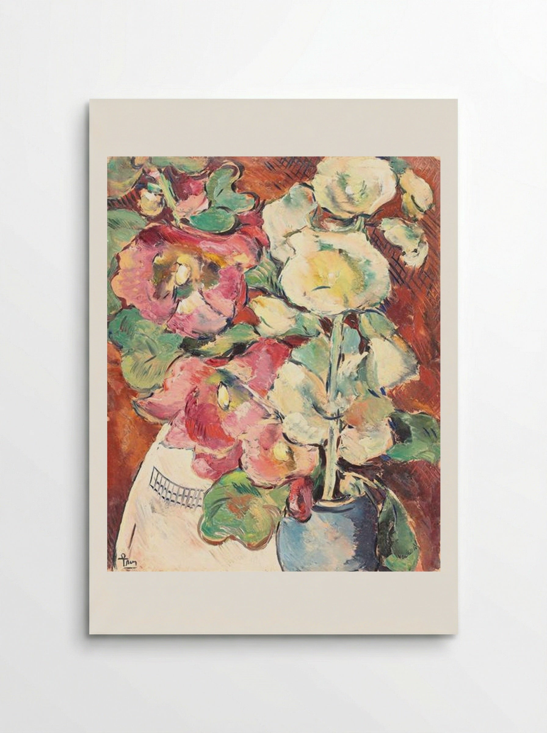Ulcică cu nalbe (Jug with Hollyhocks) - Ion Theodorescu-Sion - Poster