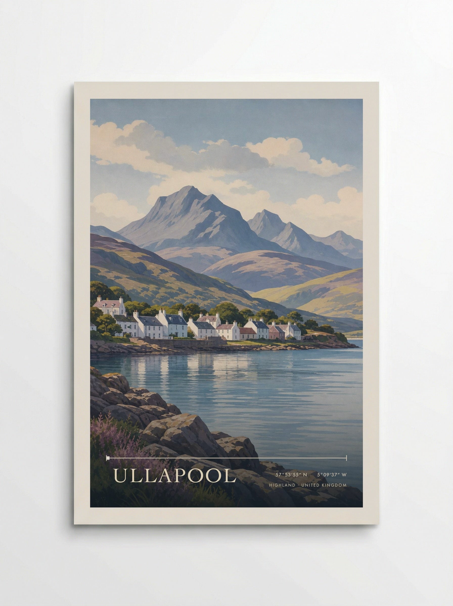Ullapool Highland United Kingdom Travel Poster - Poster