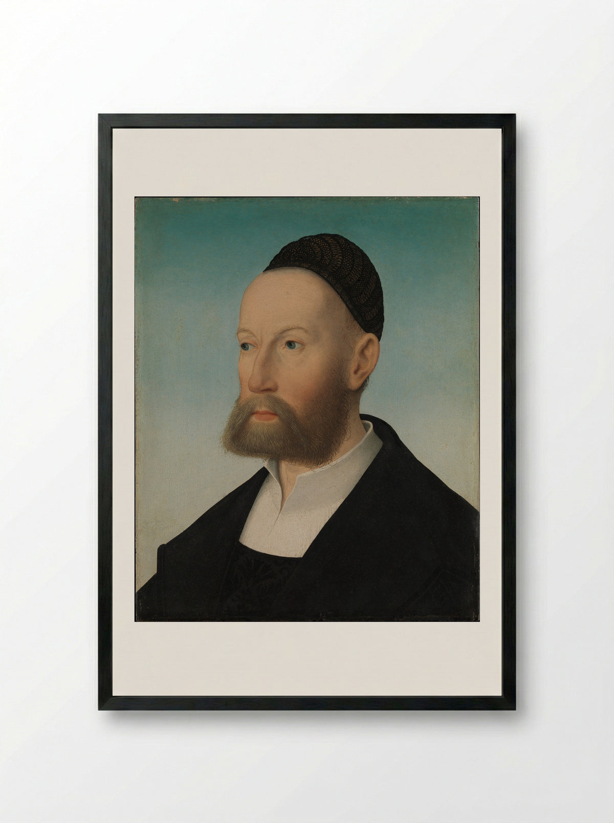 Ulrich Fugger the Younger - Hans Maler - Framed Print Black