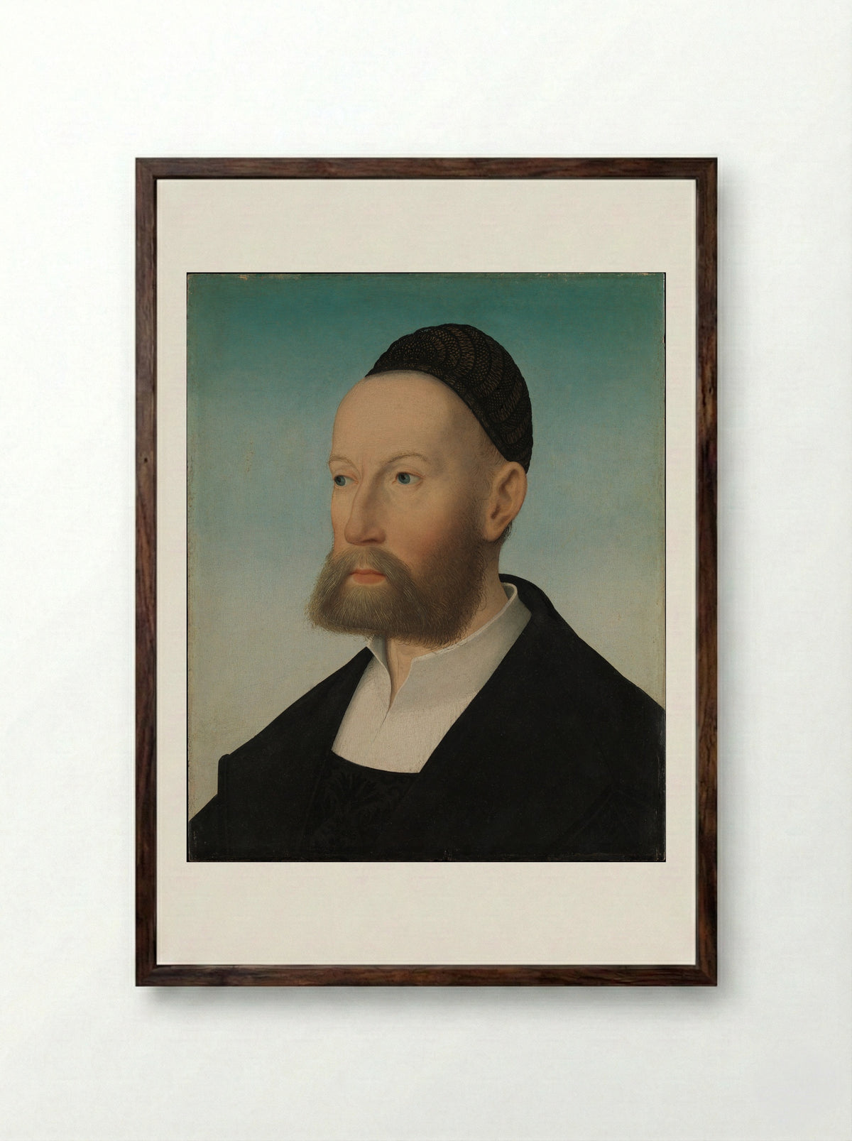 Ulrich Fugger the Younger - Hans Maler - Framed Print Dark Wood
