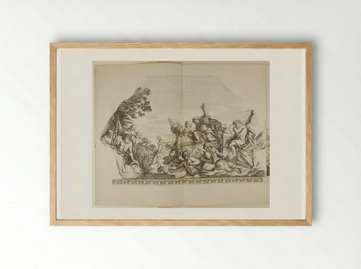 Ulysses and the Sirens - Gérard Audran - Framed Print Wood