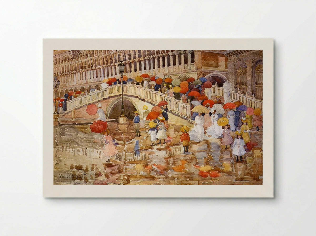 Umbrellas in the Rain - Maurice Prendergast - Poster