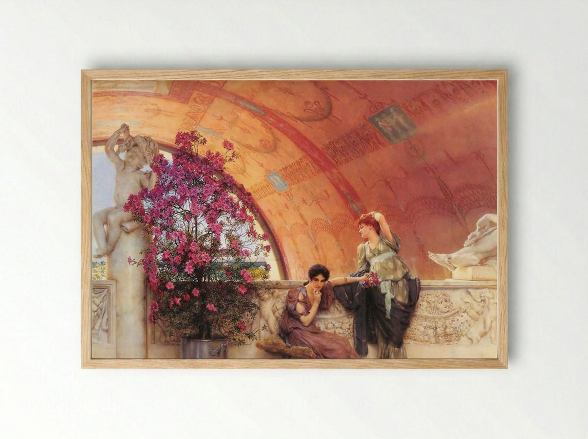 Unconscious Rivals - Sir Lawrence Alma-Tadema - Framed Print Wood