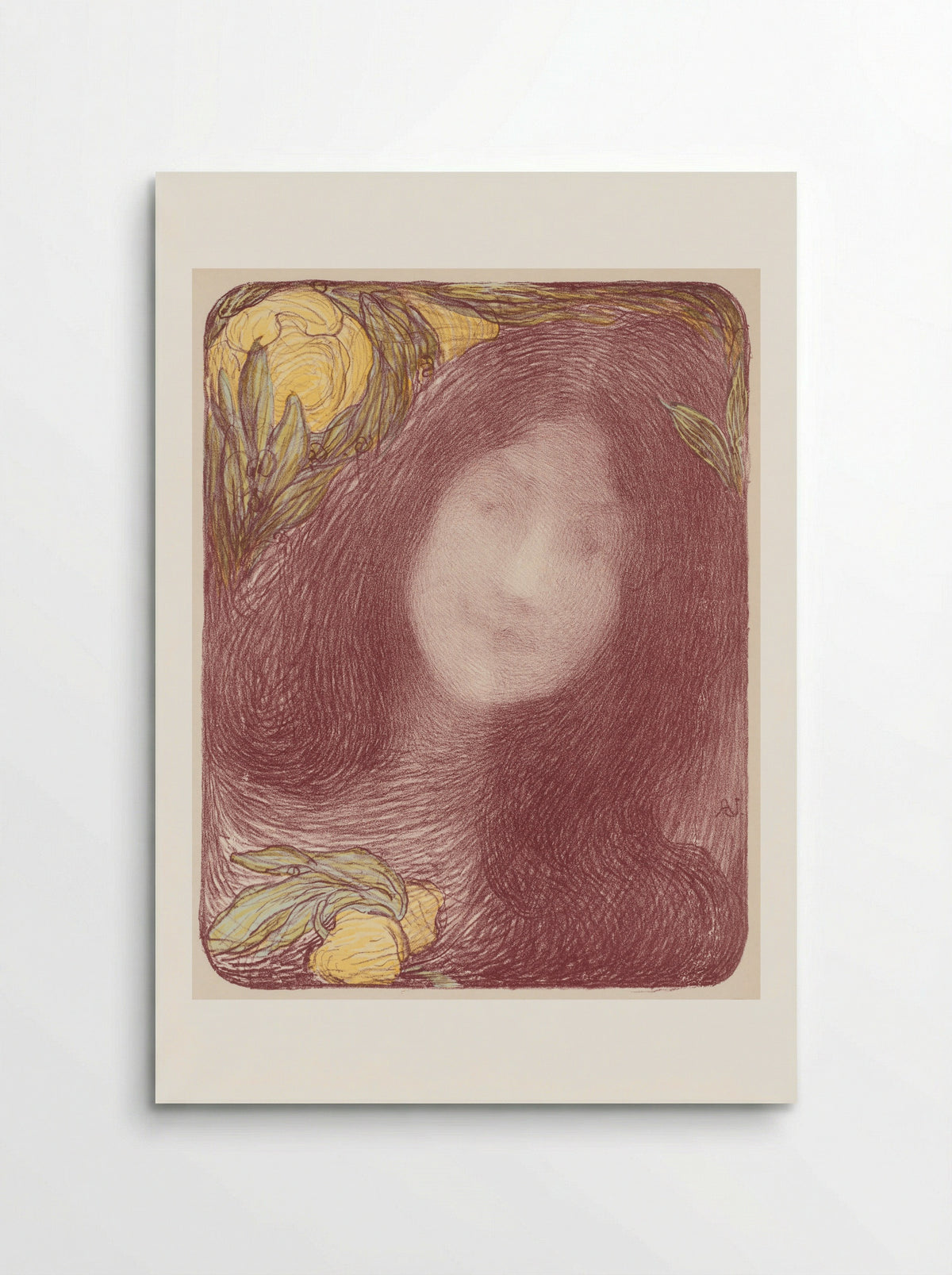 Under the Flowers - Edmond François Aman-Jean - Poster