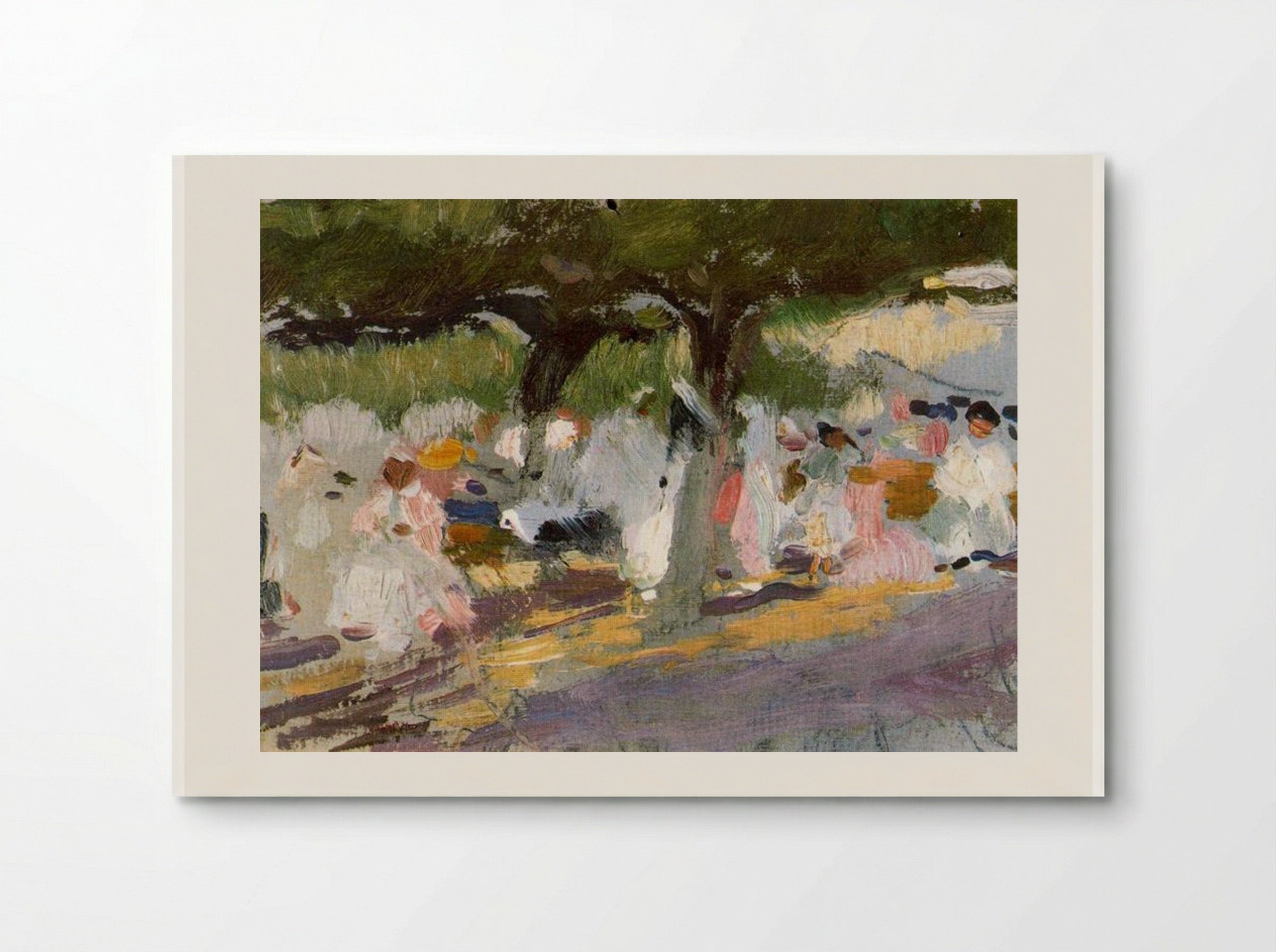 Under the Tamarinds (San Sebastian) - Joaquín Sorolla - Poster