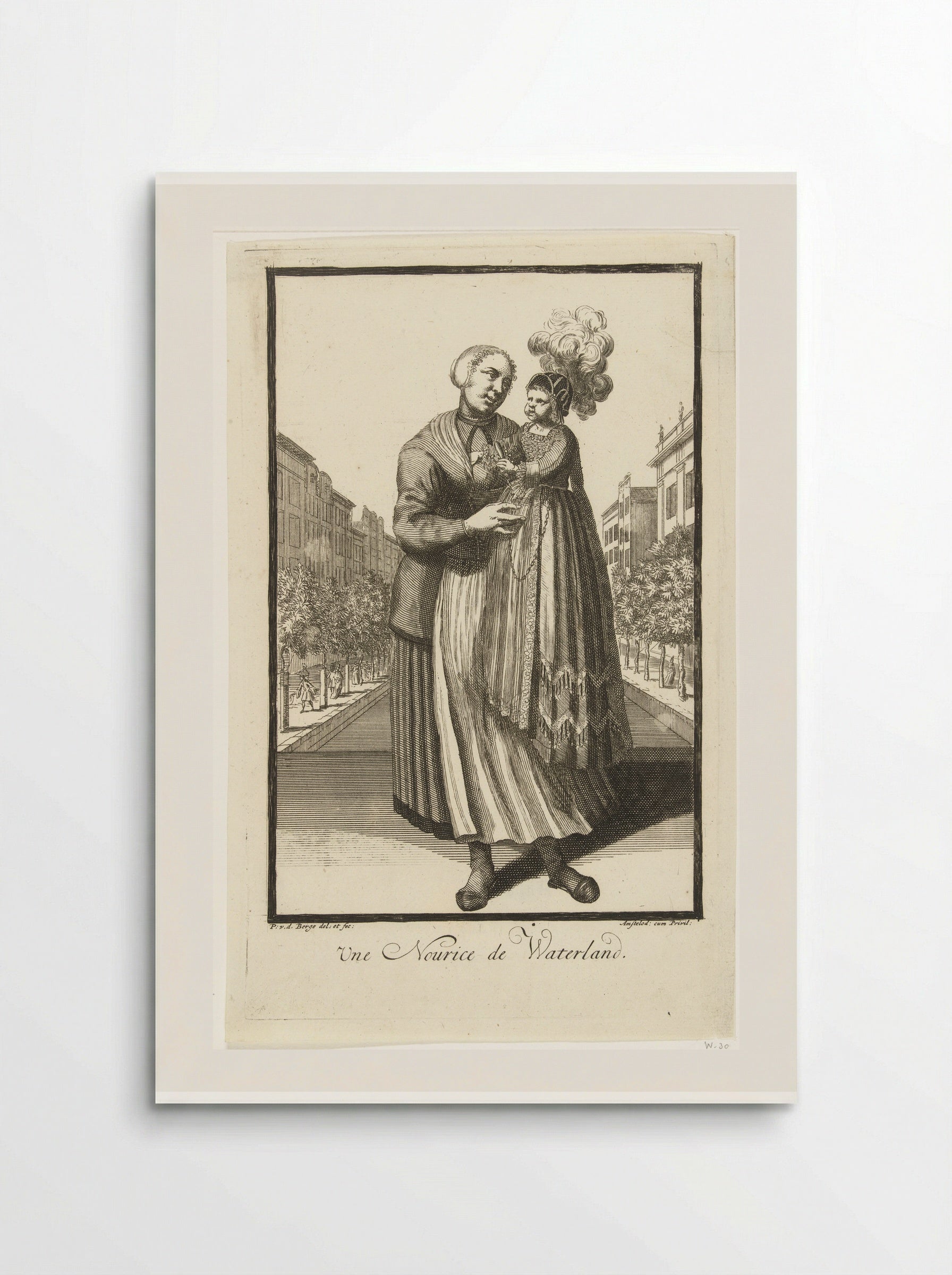 Une Nourice de Waterland - Pieter van den Berge - Poster