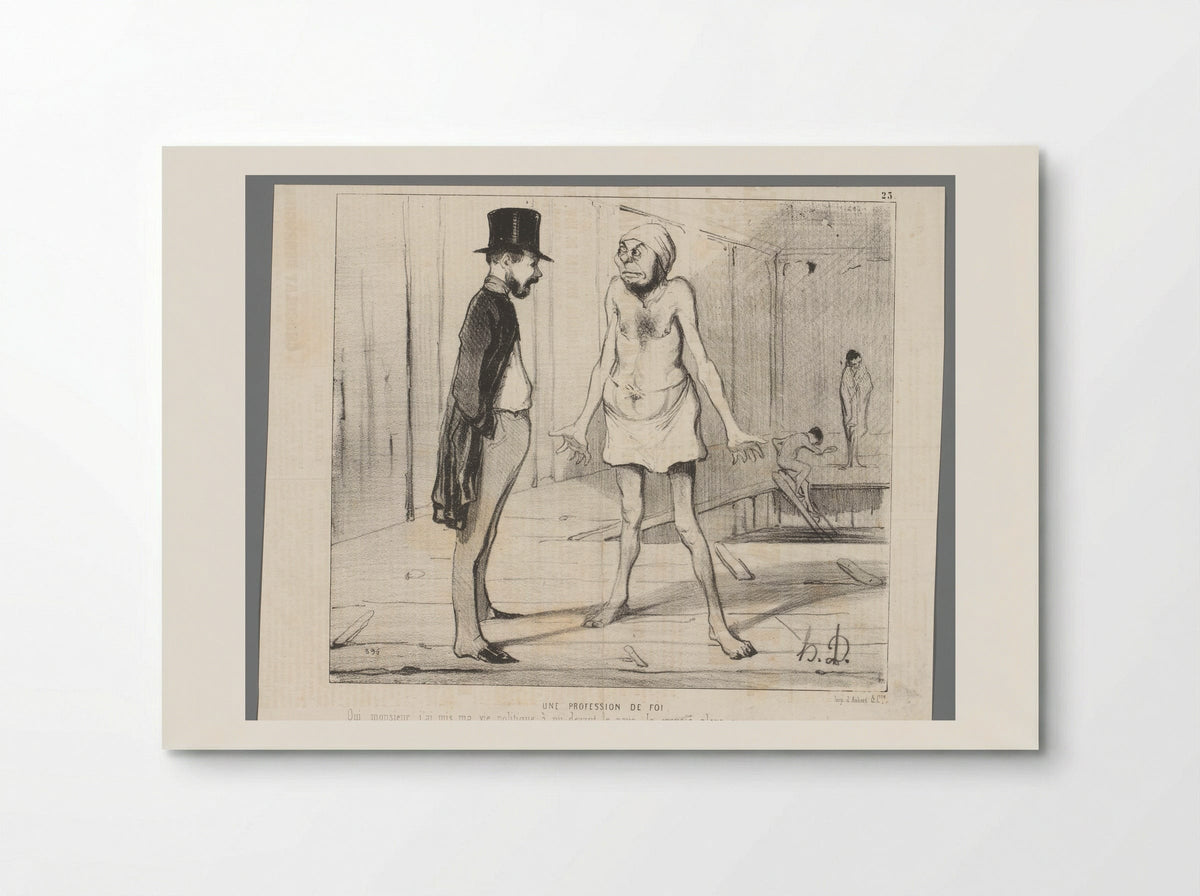 Une Profession de Foi - Honoré Daumier - Poster