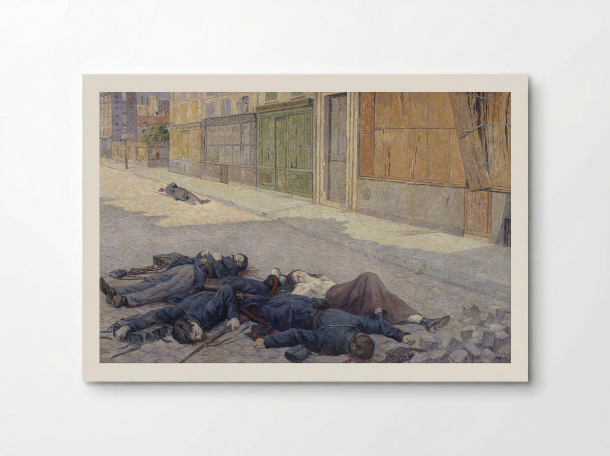 Une Rue De Paris En Mai 1871 - Maximilien Luce - Poster