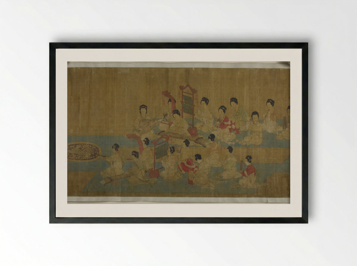 United by Music (Hele Tu) - Zhou Wenju - Framed Print Black