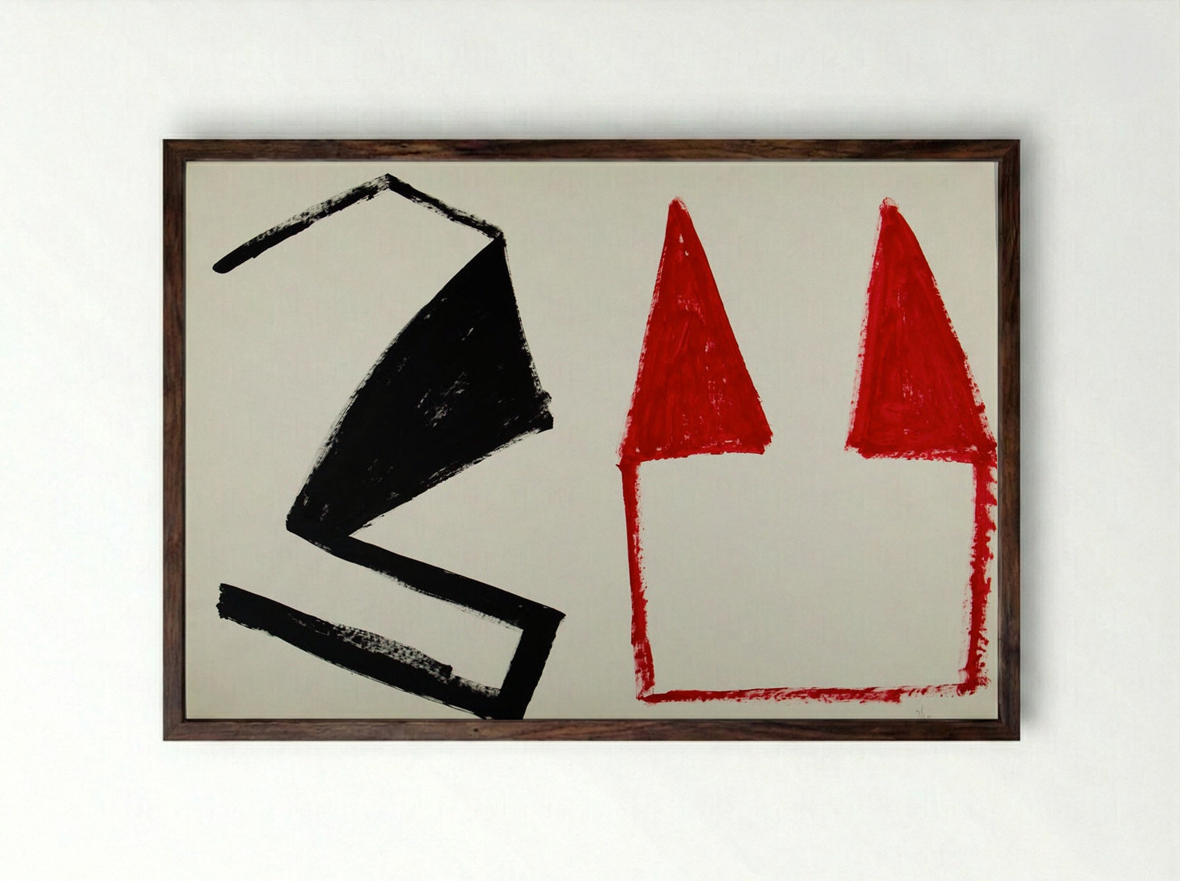 Untitled (#1193) - George Sugarman - Framed Print Dark Wood