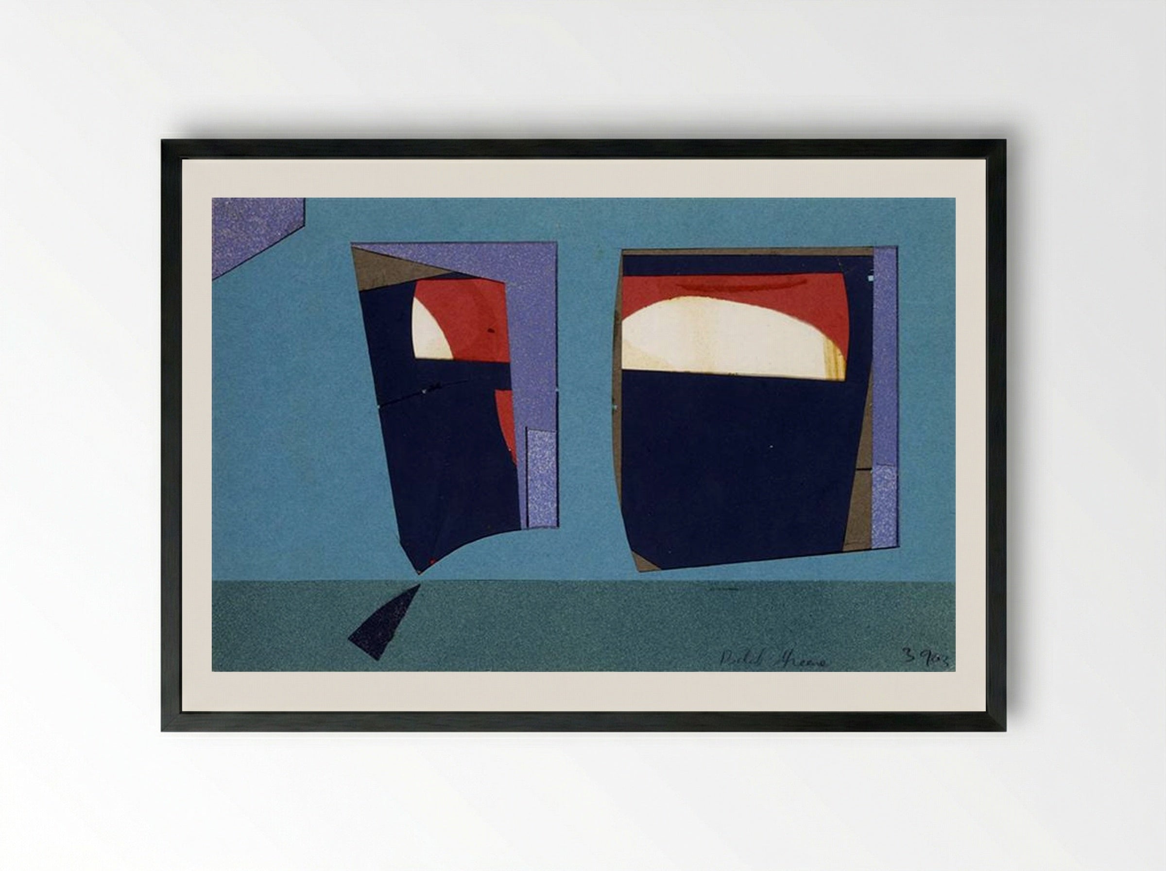 Untitled (39-03) - Balcomb Greene - Framed Print Black