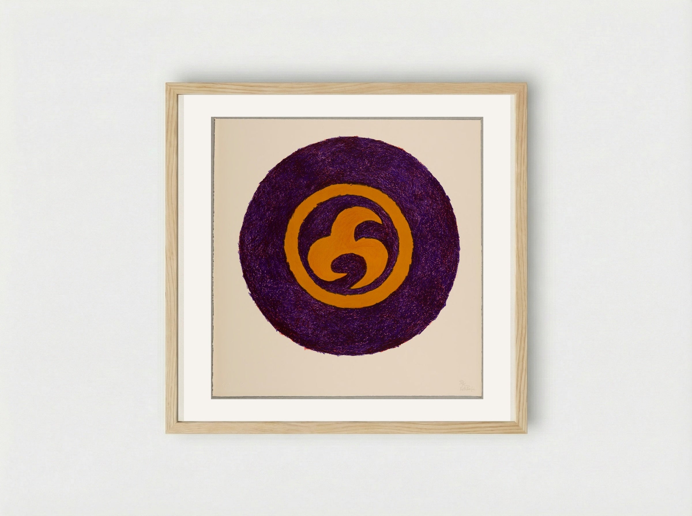 Untitled (Abstract Circular Form) - Kirk Boyle - Framed Print Wood