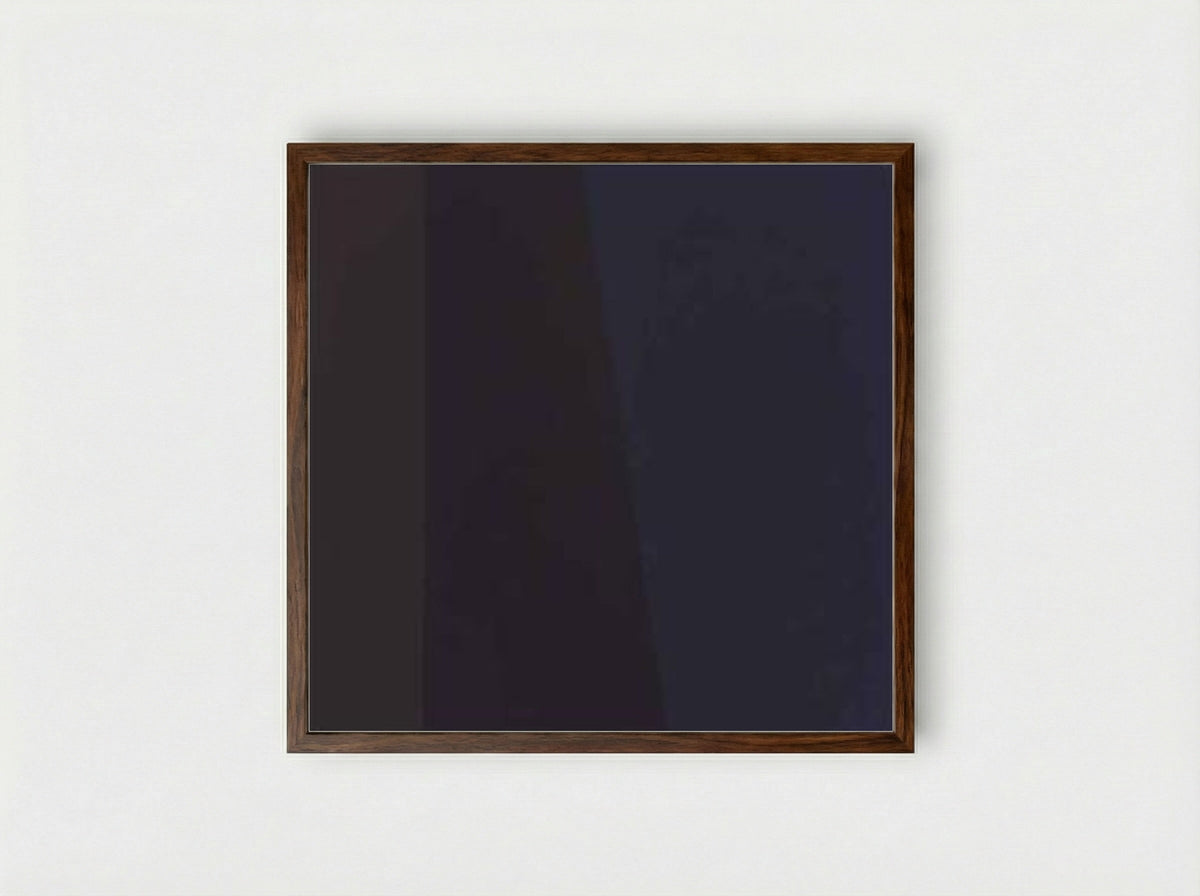 Untitled (Abstract Composition, Digital) - GRB I - Framed Print Dark Wood