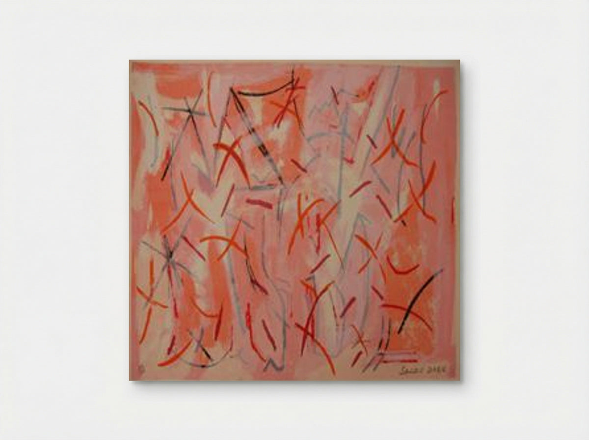Untitled (Abstract Composition, Gouache on Paper) - Sandu Darie - Poster