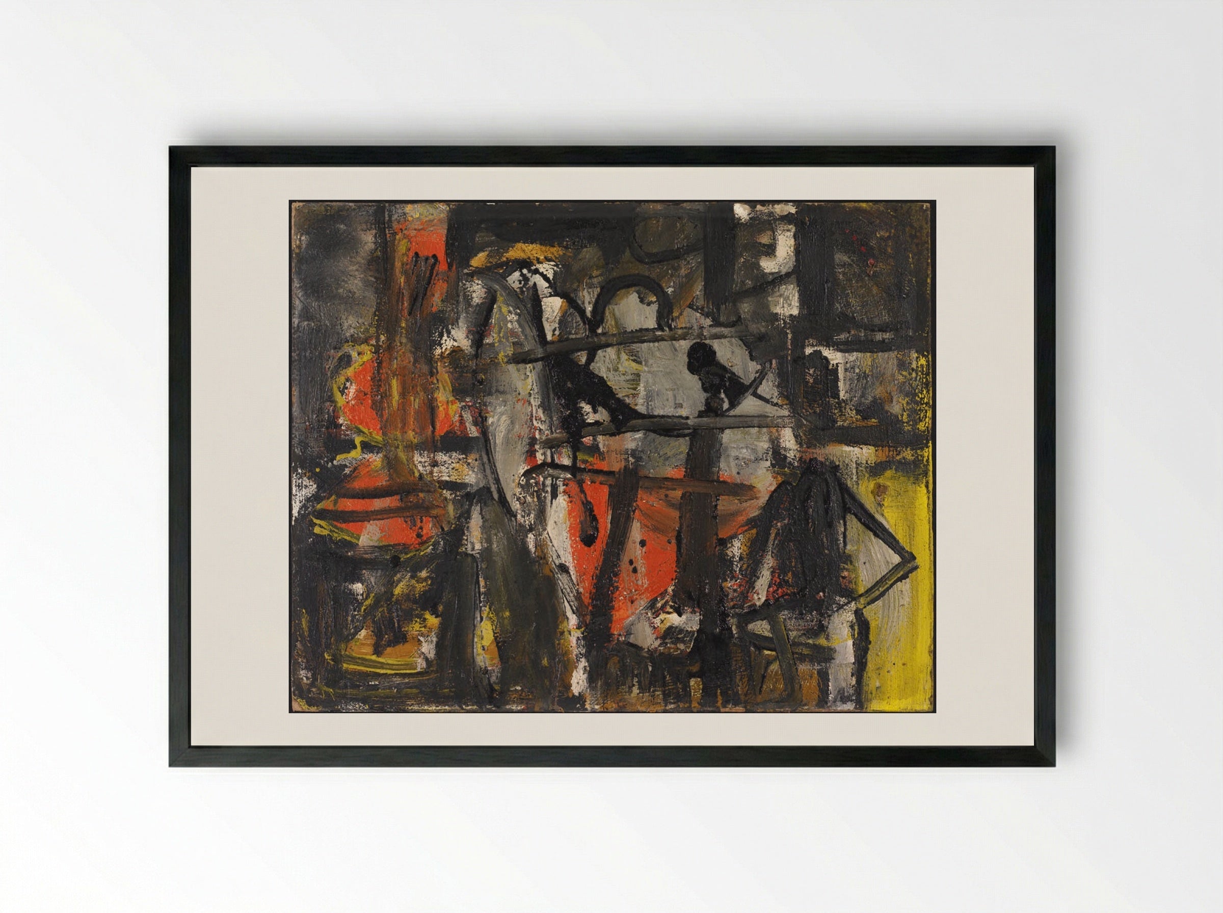 Untitled (Abstract Composition) - Alan Davie - Framed Print Black