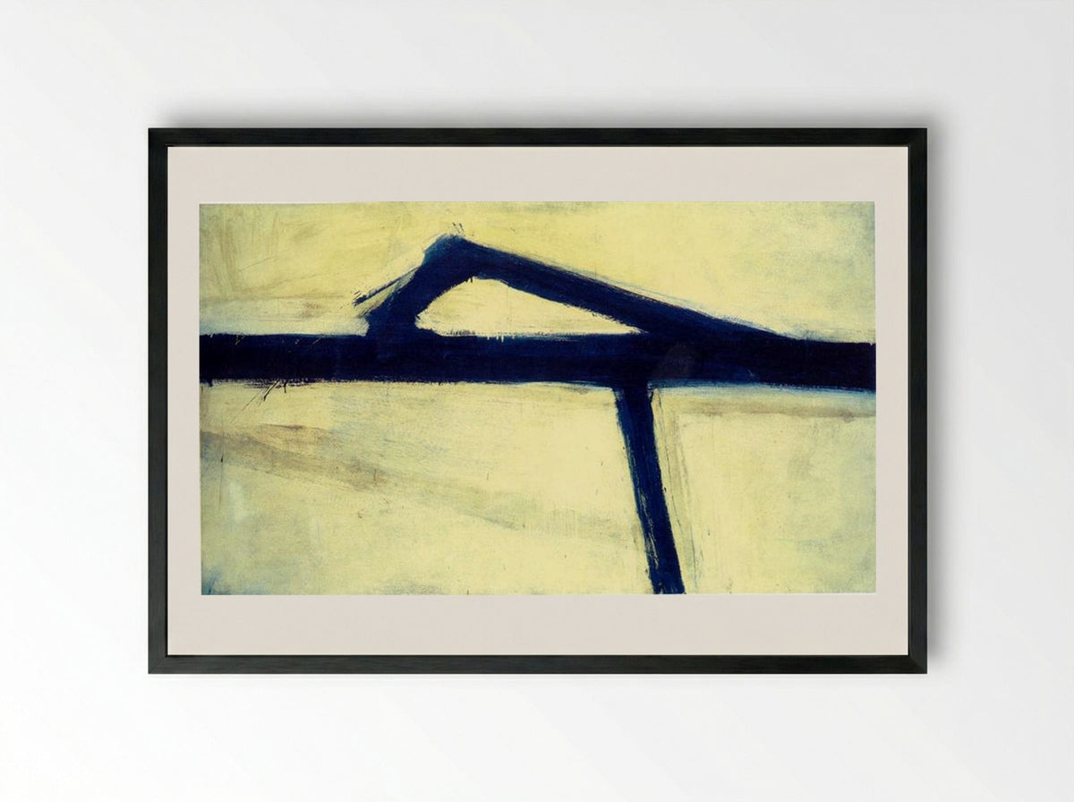 Untitled (Abstract Composition) - Franz Kline - Framed Print Black