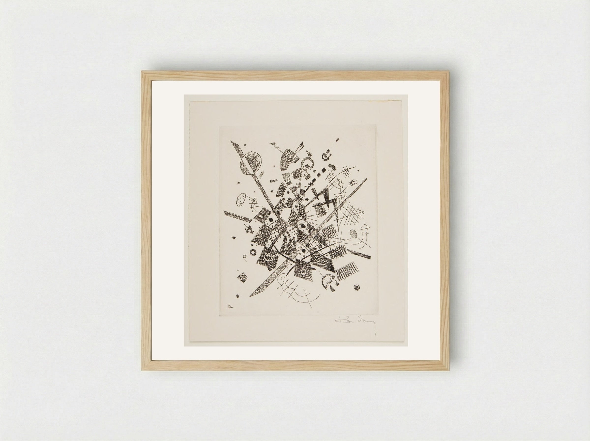 Untitled (Abstract Composition) - Wassily Kandinsky - Framed Print Wood