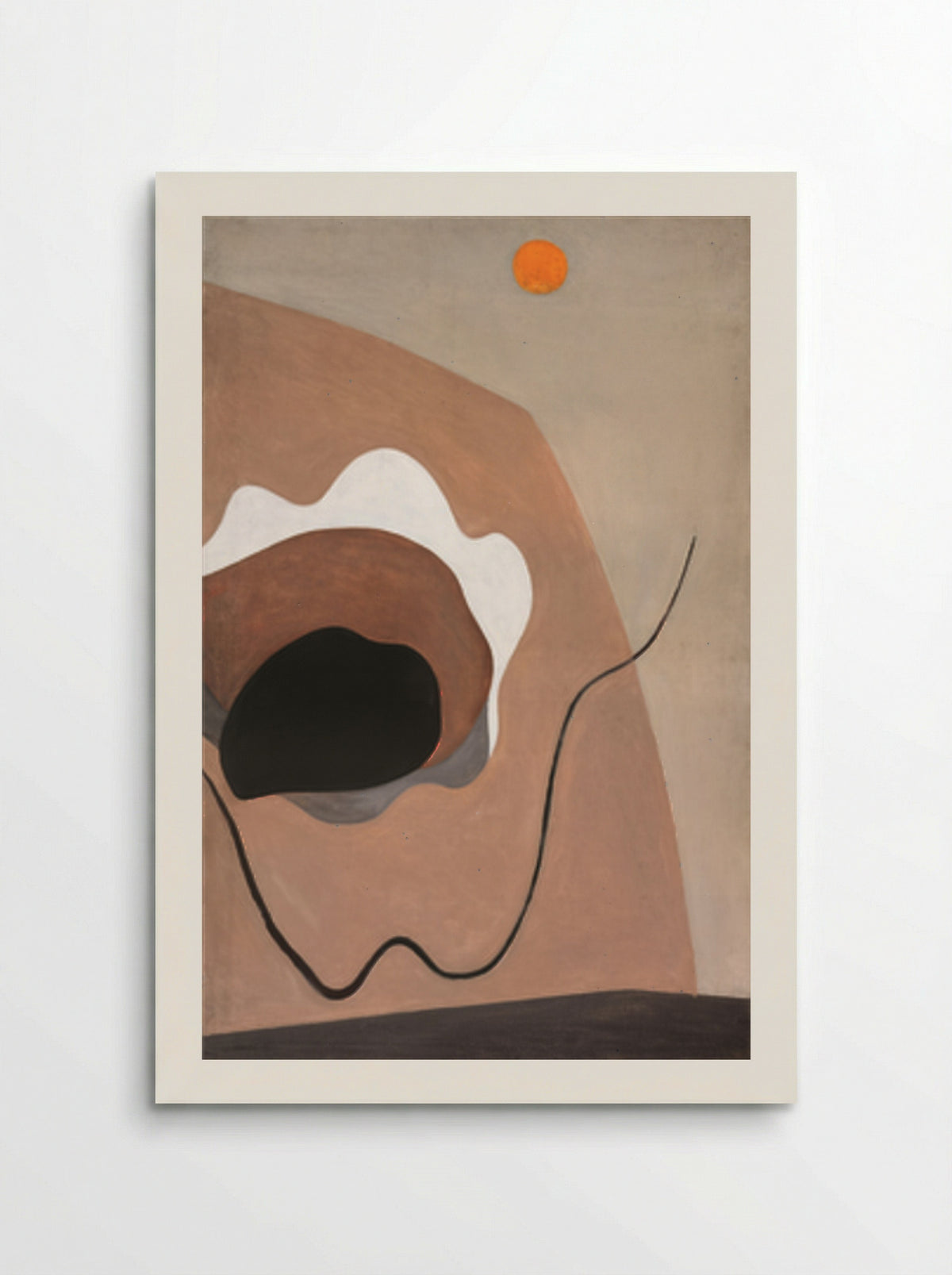 Untitled (Abstract Composition with Orange Disc) - Alexander Calder - Poster