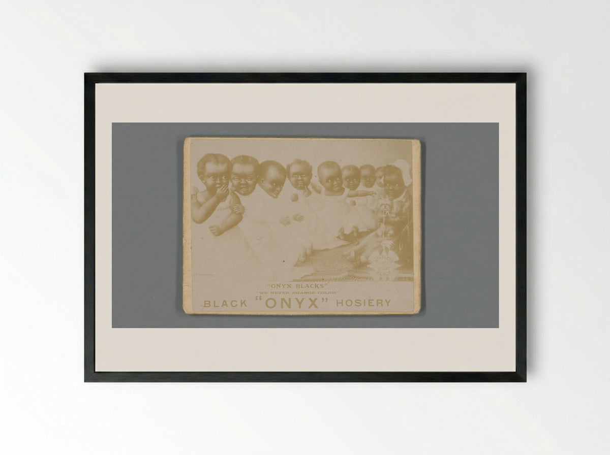 Untitled (Advertisement for Onyx Hosiery) - Anonymous - Framed Print Black